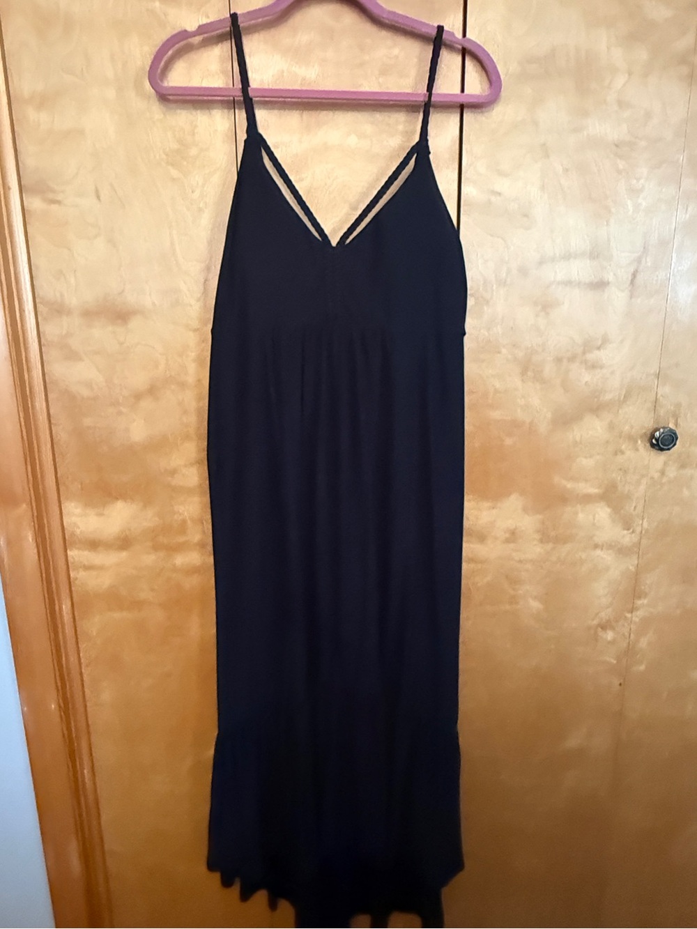 Derek Heart Black Spaghetti Strap Maxi Dress Size XL